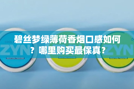 碧丝梦绿薄荷香烟口感如何？哪里购买最保真？